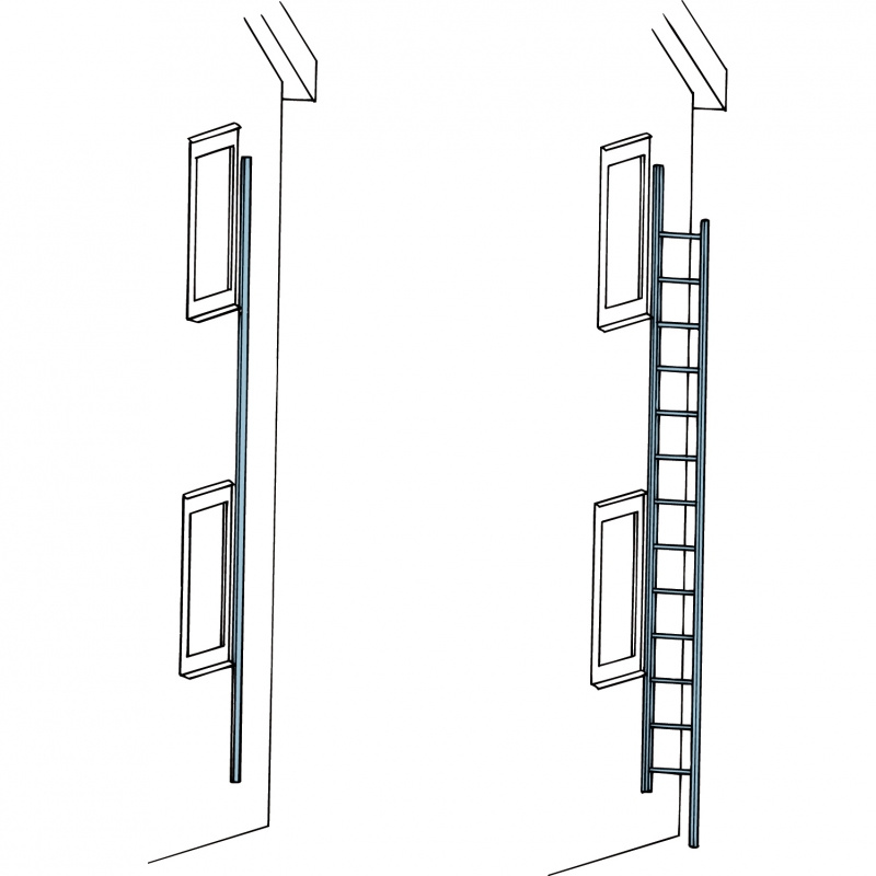 Skeppshult Utrymningsstege F�llbar